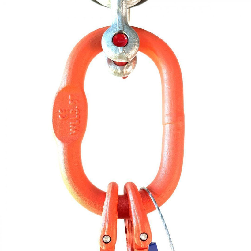Reťazový záves oko-2 hák tr 100 so skracovačom (2,5 m, 2000/1400 kg, 6 mm)