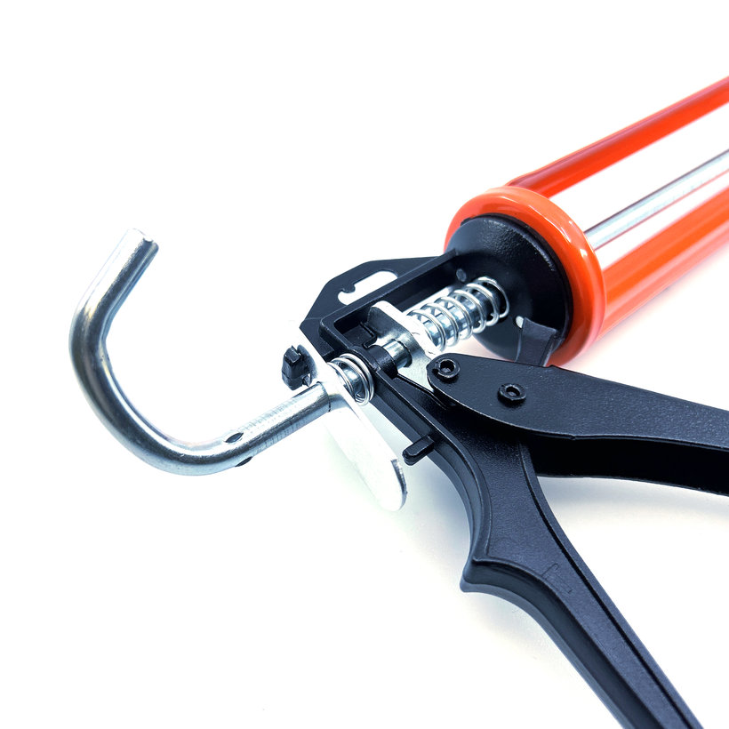 Pištoľ na tmel skeletová - kovová 310ml