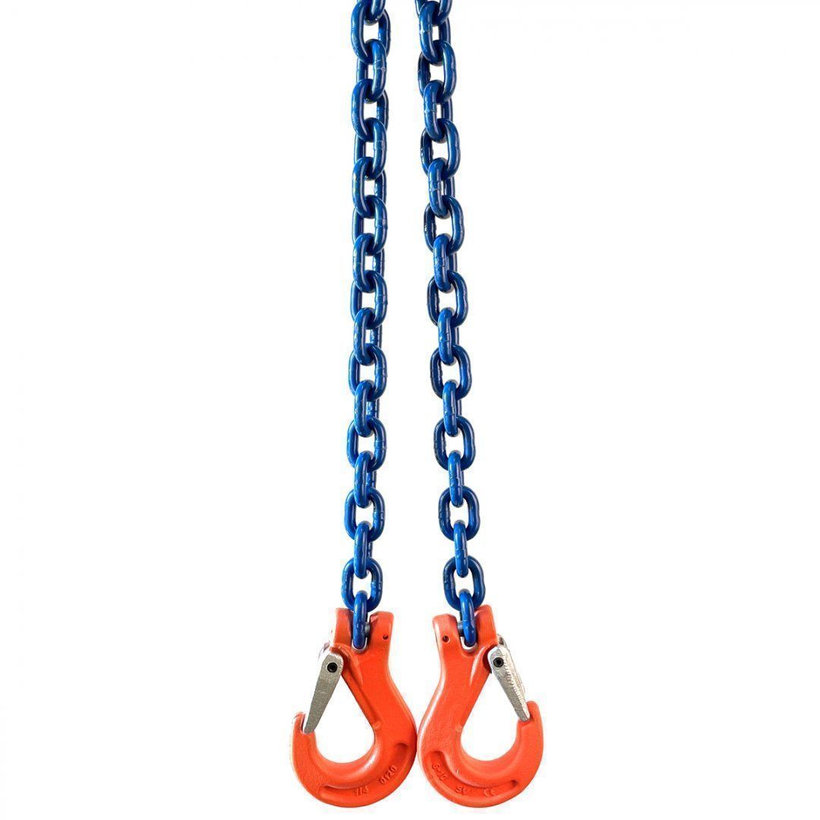 Reťazový záves oko-2 hák tr 100 so skracovačom (2,5 m, 3550/2500 kg, 8 mm)