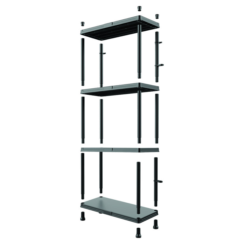 Plastový regál 60x30x92,6cm - 4 police