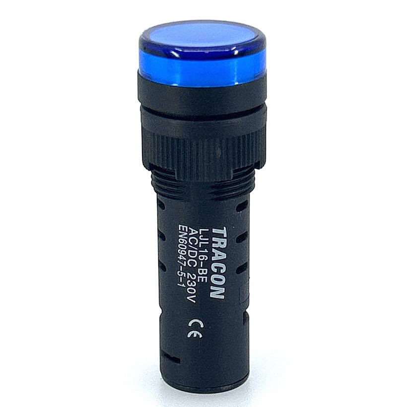 Kontrolka LED modrá 16mm