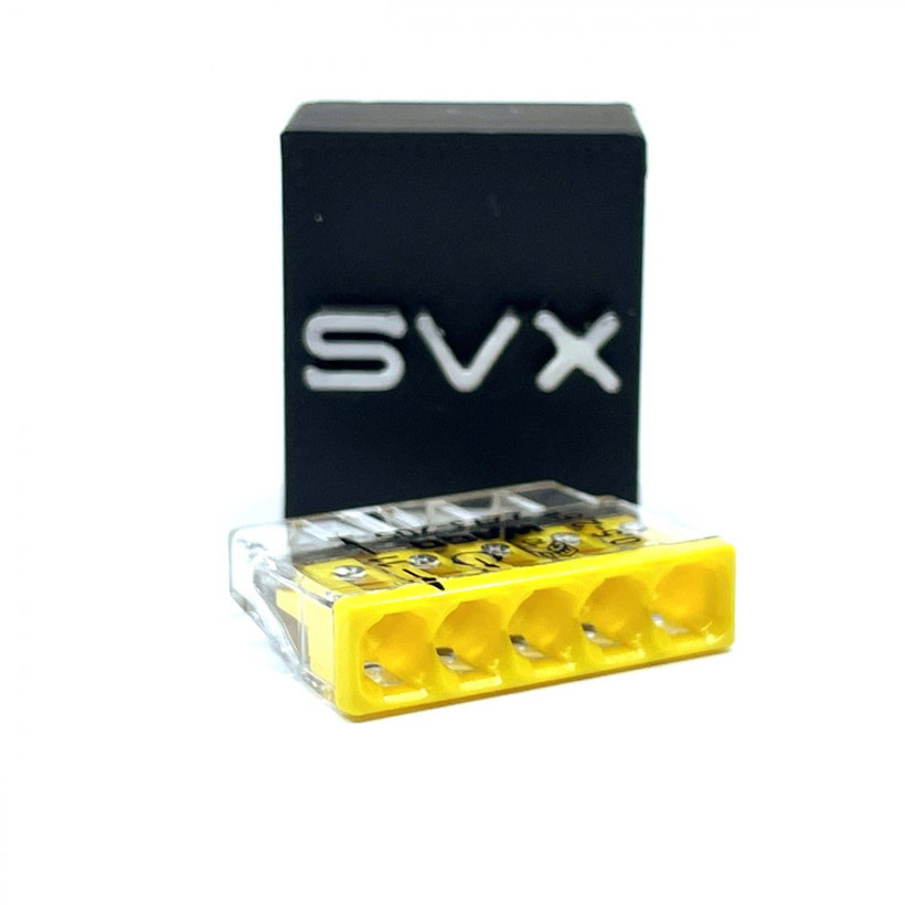 Spojovacia svorka bezskrutková - 5 vodičov