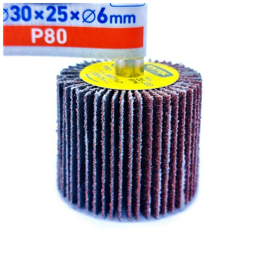 Lamelový brúsny kotúč na stopke P80 30x25mm