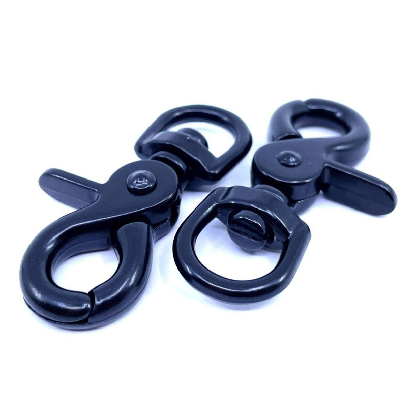 Karabína vypúšťacia čierna 45x10mm