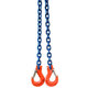 Reťazový záves oko-2 hák tr 100 so skracovačom (3,5 m, 2000/1400 kg, 6 mm)