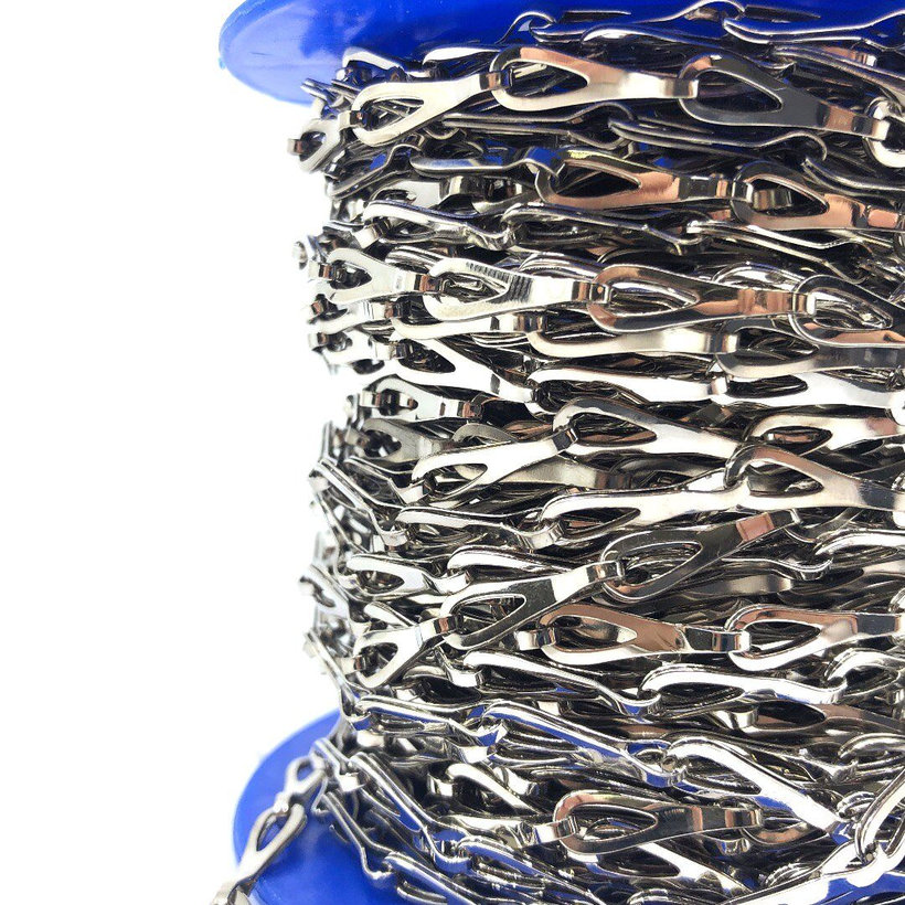 Reťaz patentná poniklovaná mosadz A 0,4mm