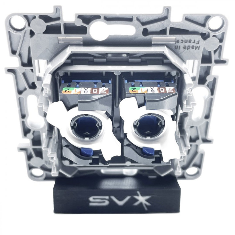 Niloé zásuvka dátová 2xRJ45 kategórie 6 UTP biela