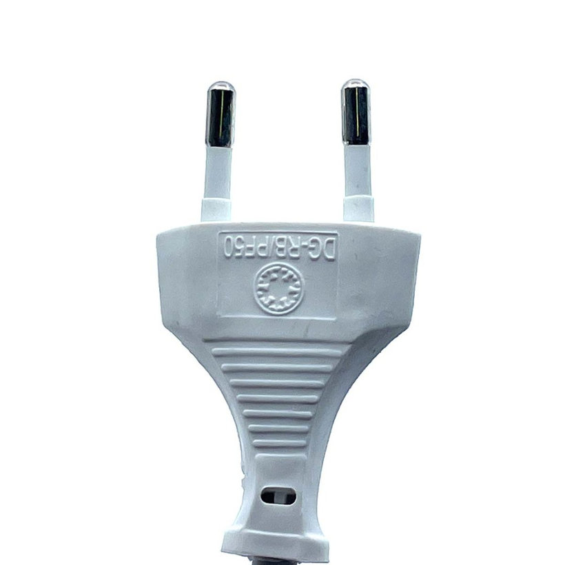 Flexo šnúra 2m 2x0,75 biela plochá - vypínač