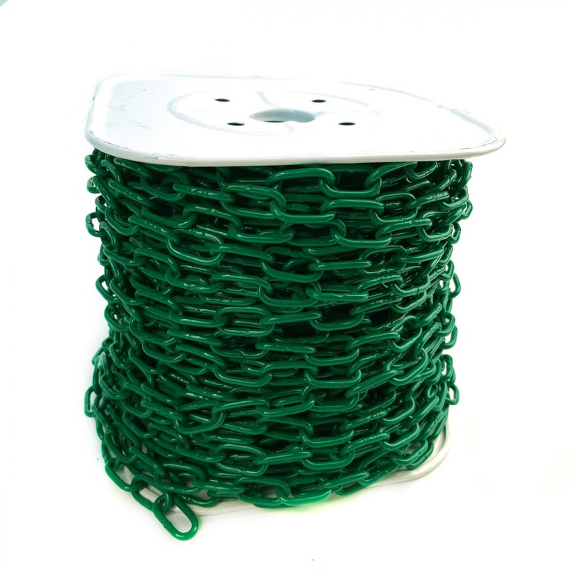 Klasická reťaz farebná na cievke/zelená 3mm