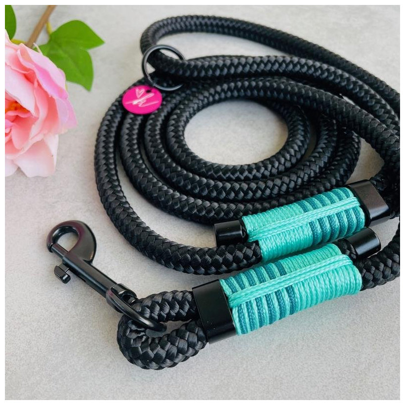 Karabína otočná čierna 55x10mm