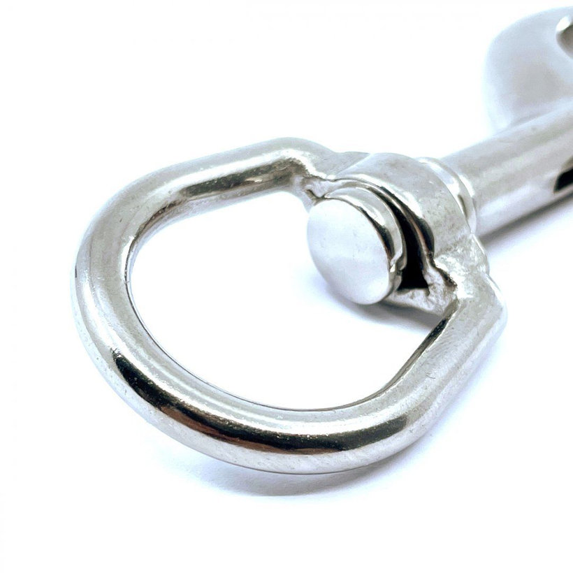 Nerezová karabína otočná A4 90 mm