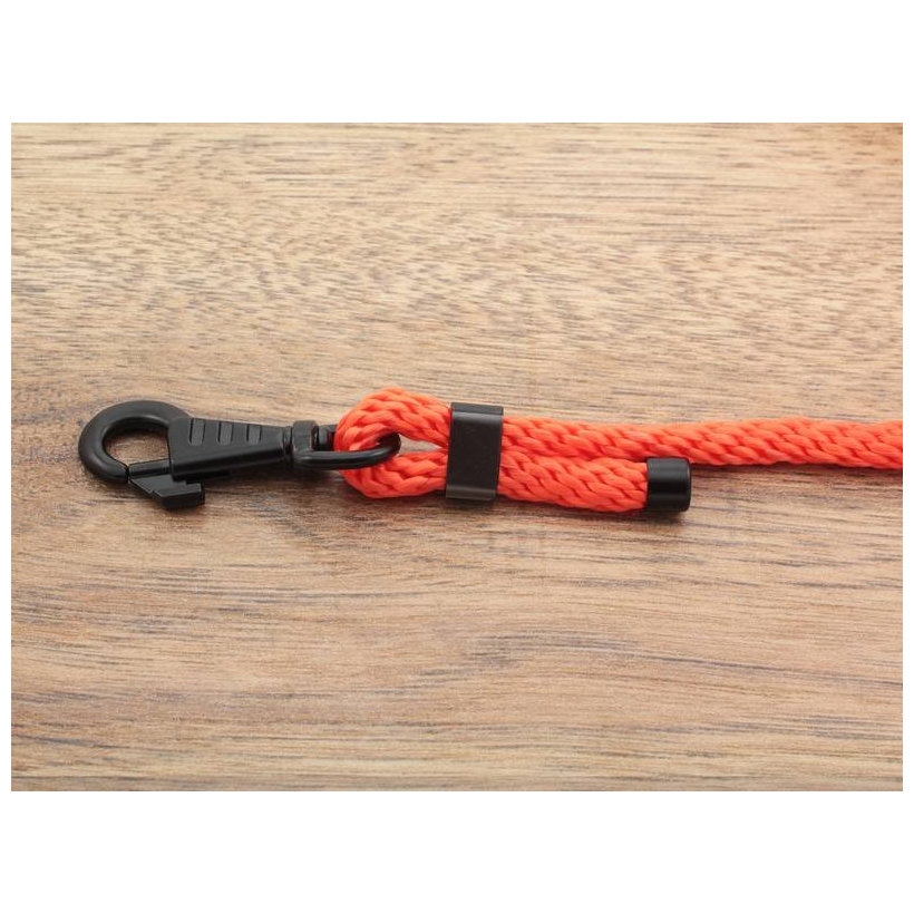 Karabína otočná s prelisom čierna 50x10mm