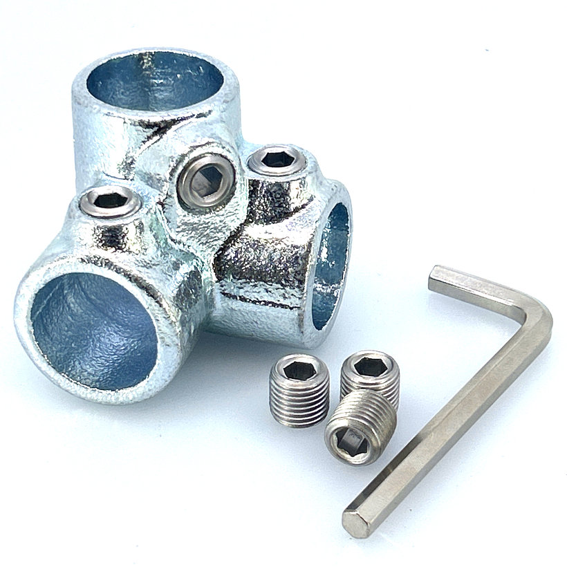 Spojovací článok tri vetvy 27 mm - pozinkovaný