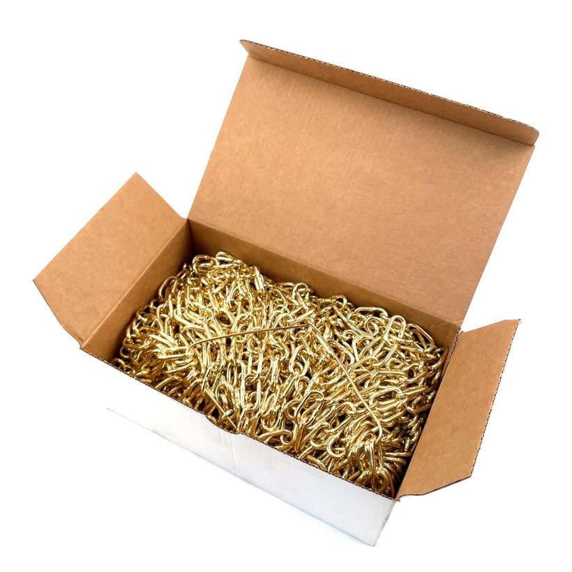 Reťaz ozdobná žltý zinok 1,3mm