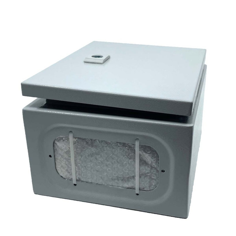 Oceľovo-plechová rozvodnica, sivá 250x300x150mm