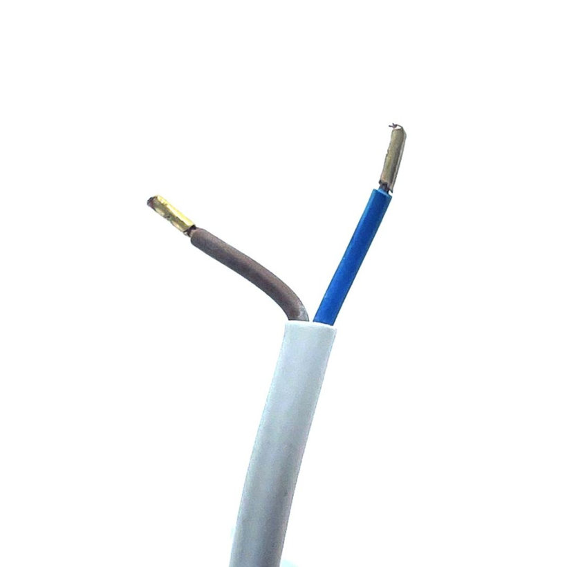 Flexo šnúra 3m 2x0,75 biela plochá