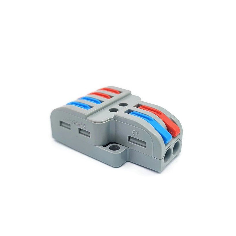 Spojovacia svorka pružinová viacpólová - 6 vodičov