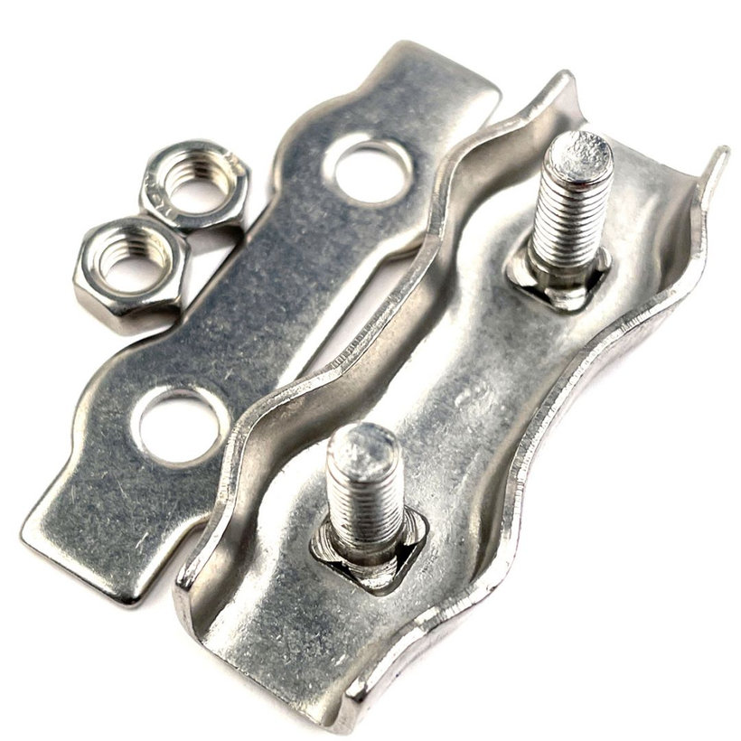 Nerezová lanová svorka DUPLEX AISI316 2 mm