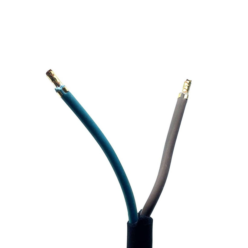 Flexo šnúra 2,5m 2x1,5 gumová čierna H05RR-F2