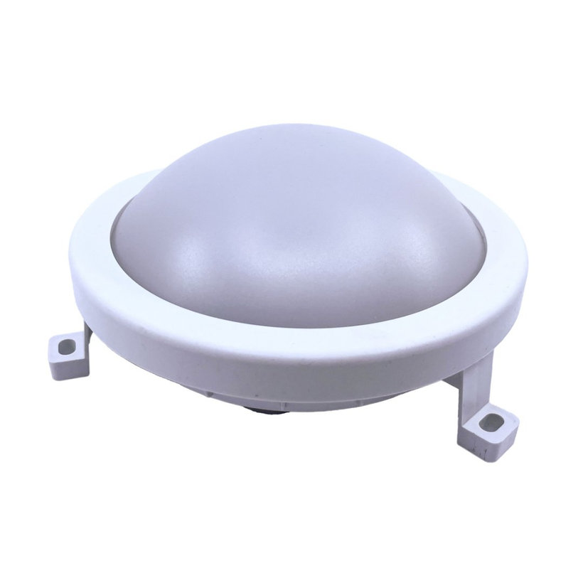 Plastové chránené LED svietidlo - kruhové