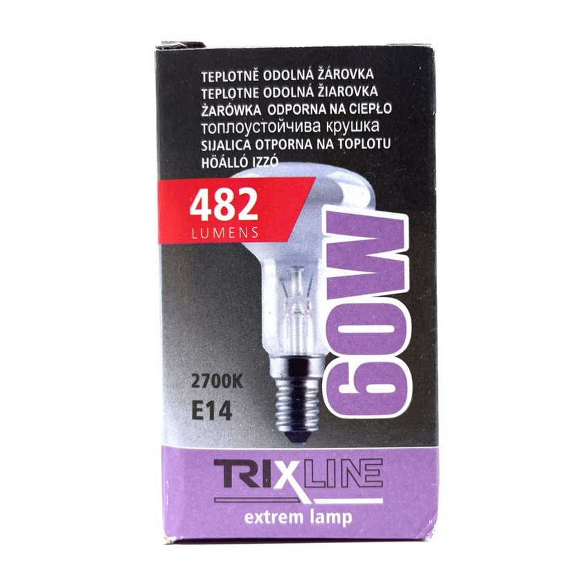 Priemyselná žiarovka bodová reflektorová 60W E14