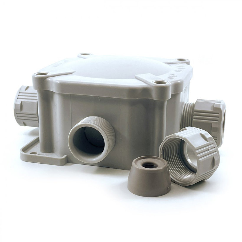 Krabica rozvodná 6455-27P/2 sivá 144x144x67mm