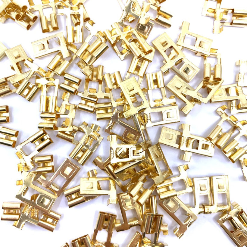 Neizolované lisovacie dutinky ploché - bočné pripojenie 2,5mm²