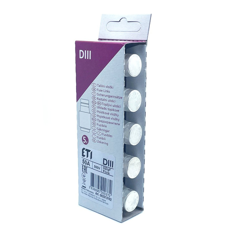 DIII 50A valcová poistka