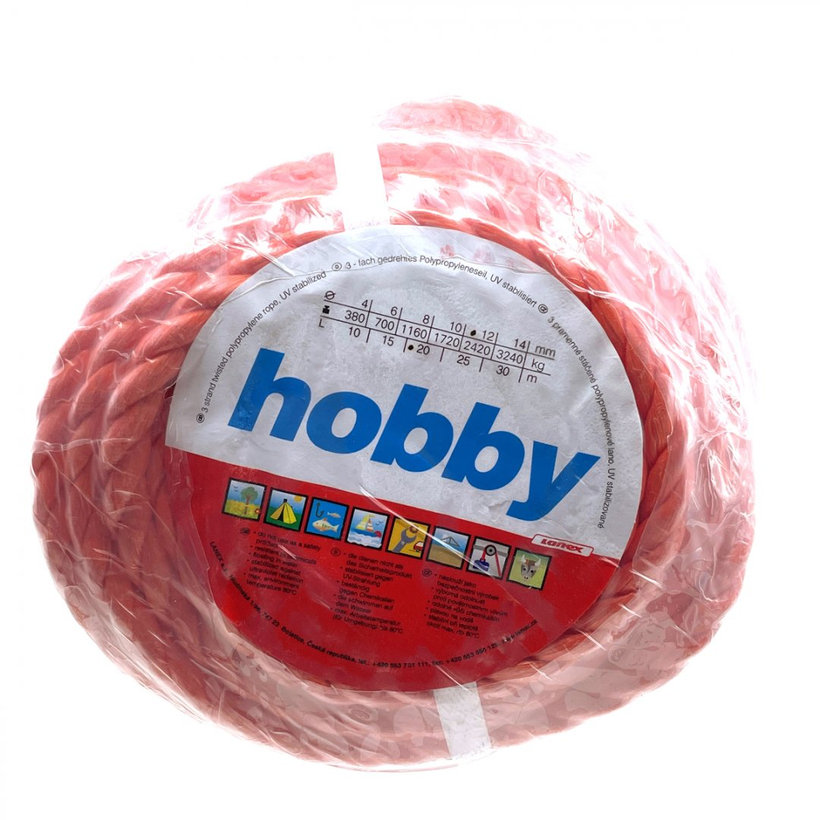 Polypropylénové lano stáčané 20m 10mm