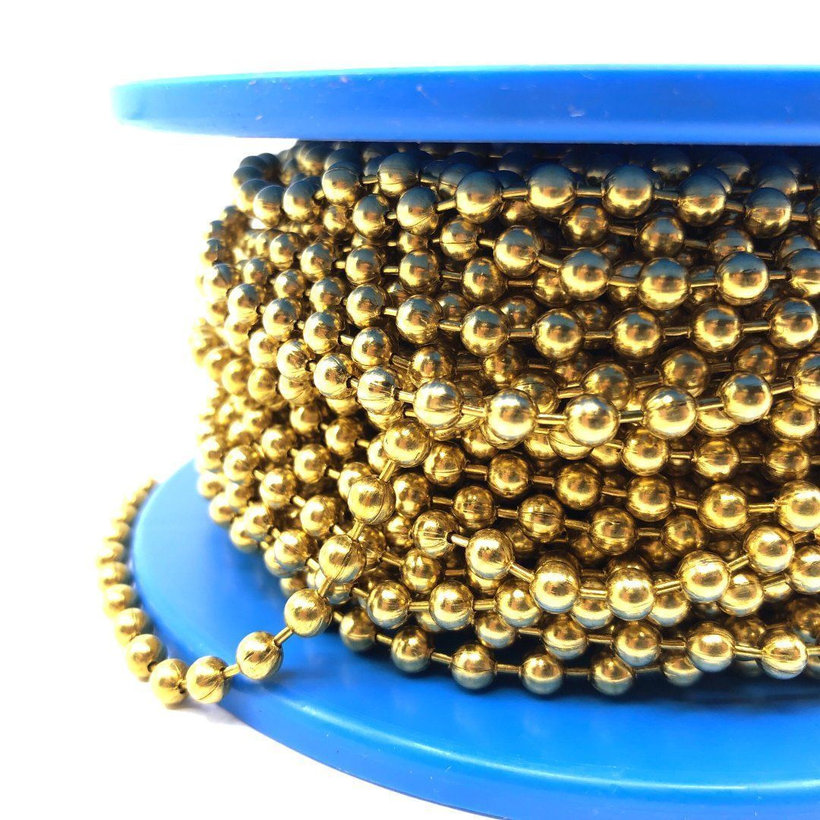 Reťaz guličková žltý zinok 4,5mm