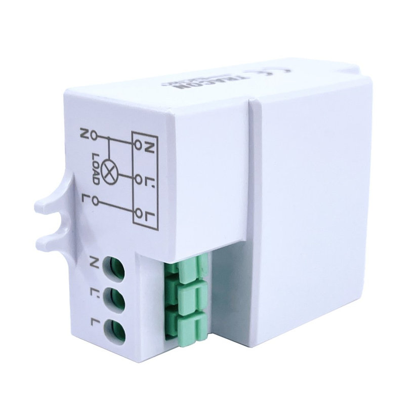 Snímač pohybu mikrovlnný - biely 360°