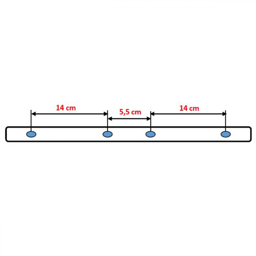 Stropný sušiak 5tyčový 2m