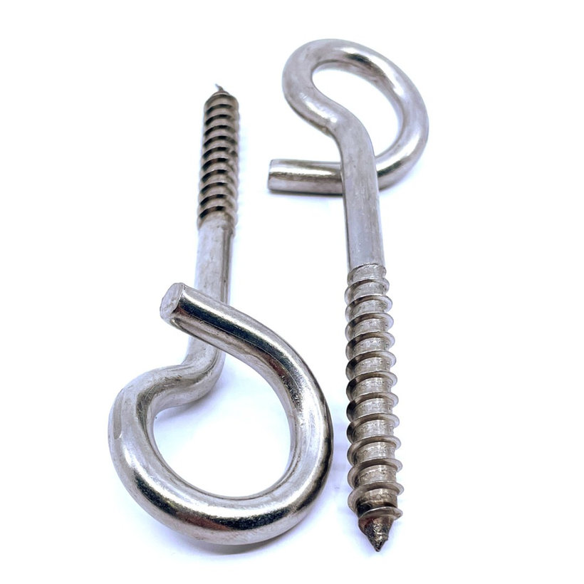 Hák hojdačkový s vrutom - nerez A2 120 mm