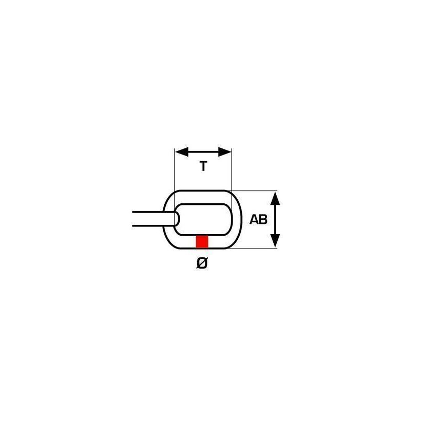 Reťaz ozdobná/brunýr.mosadz 2,3mm
