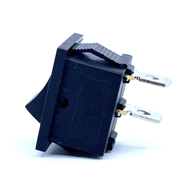 Kolískový vypínač ON-OFF, 2-poloh. čierny, 16A, 250V, 0-I