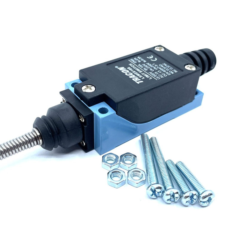 Koncový spínač s pružinovou pákou a plastovou koncovkou