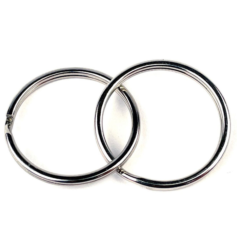 Krúžok na kľúče poniklovaný 12mm