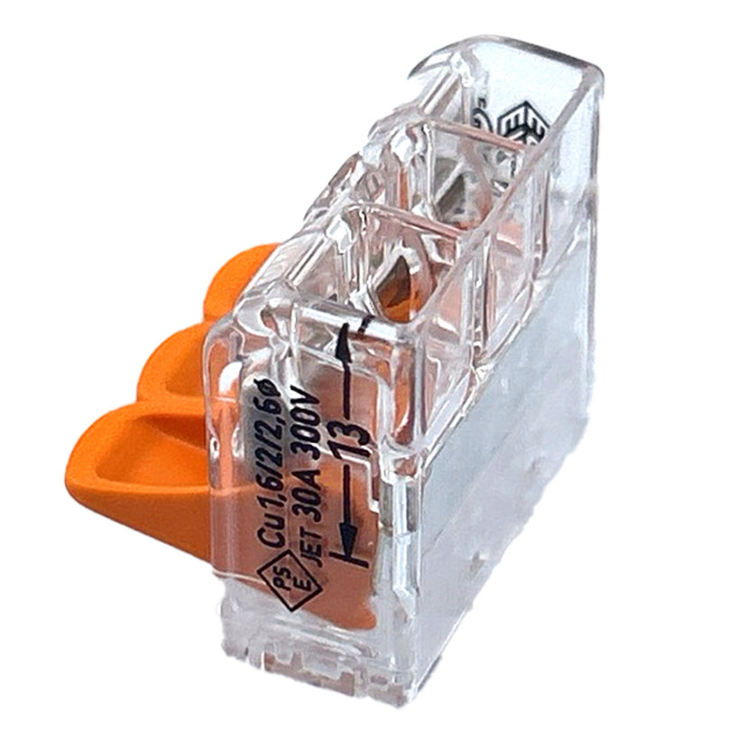 Svorka bezskrutková s páčkou - 3 vodiče