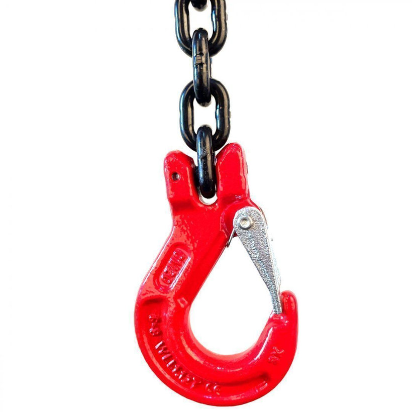 Reťazový záves oko-2 hák tr 80 so skracovačom (4 m, 7500/5300 kg, 13mm)