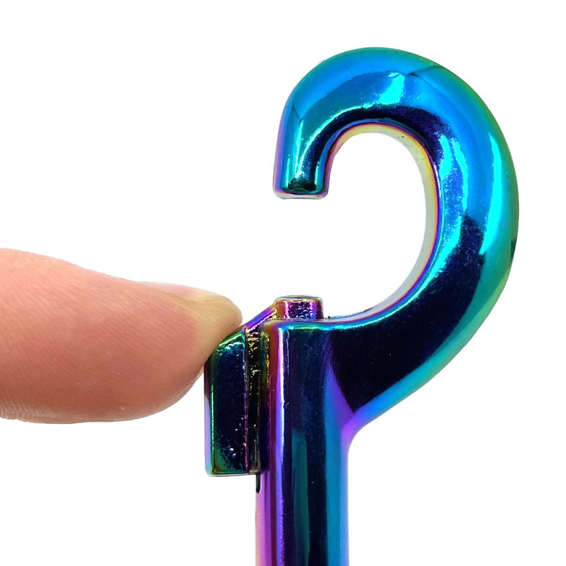 Karabína otočná dúhová 42x20mm