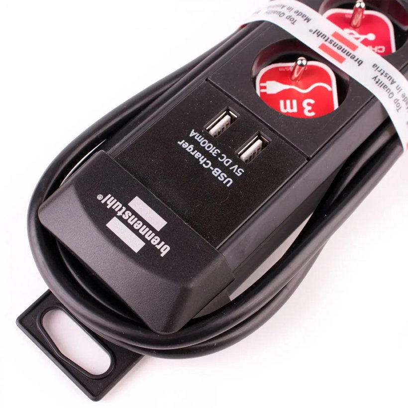 Predlžovací kábel 4-zásuvkový Premium-Line 3m