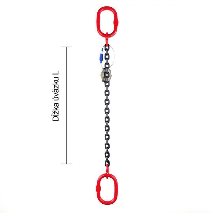 Reťazový záves oko-oko tr 80 so skracovačom (6 m, 8000 kg, 16 mm)