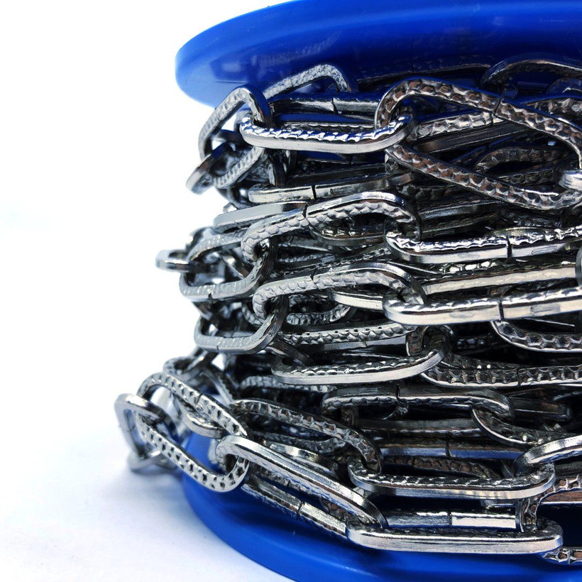 Reťaz ozdobná tepaná poniklovaná 3mm