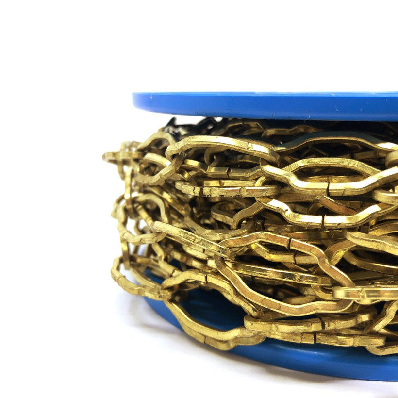 Reťaz ozdobná lustrová/žltý zinok 2,8mm