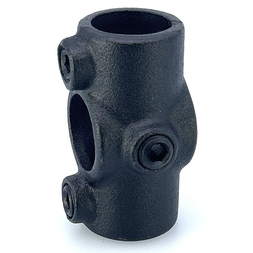 Spojovací článok tvar X 27 mm - čierny