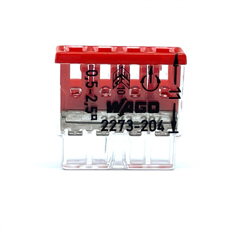 Spojovacia svorka bezskrutková - 4 vodiče