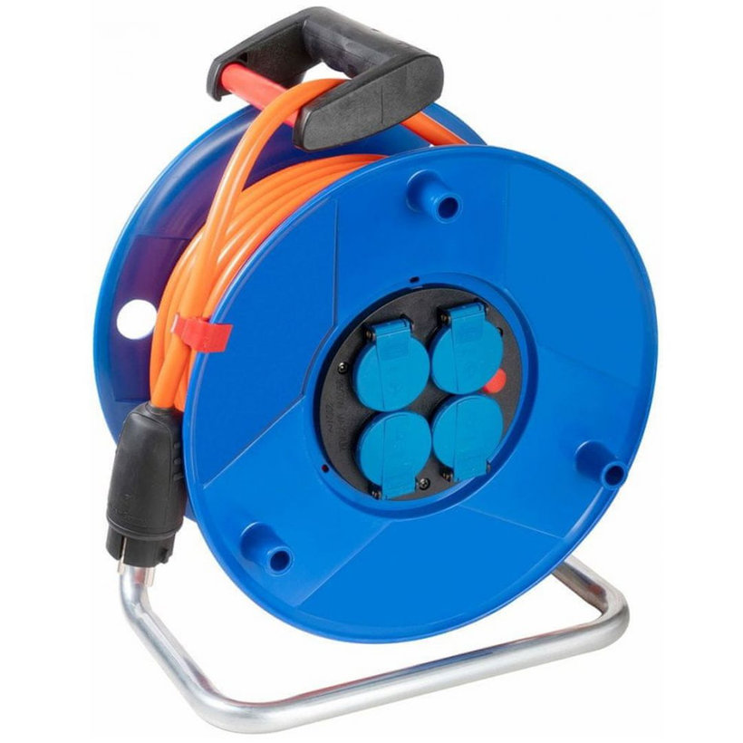 Predlžovací kábel na bubne BREMAXX modrý 25m