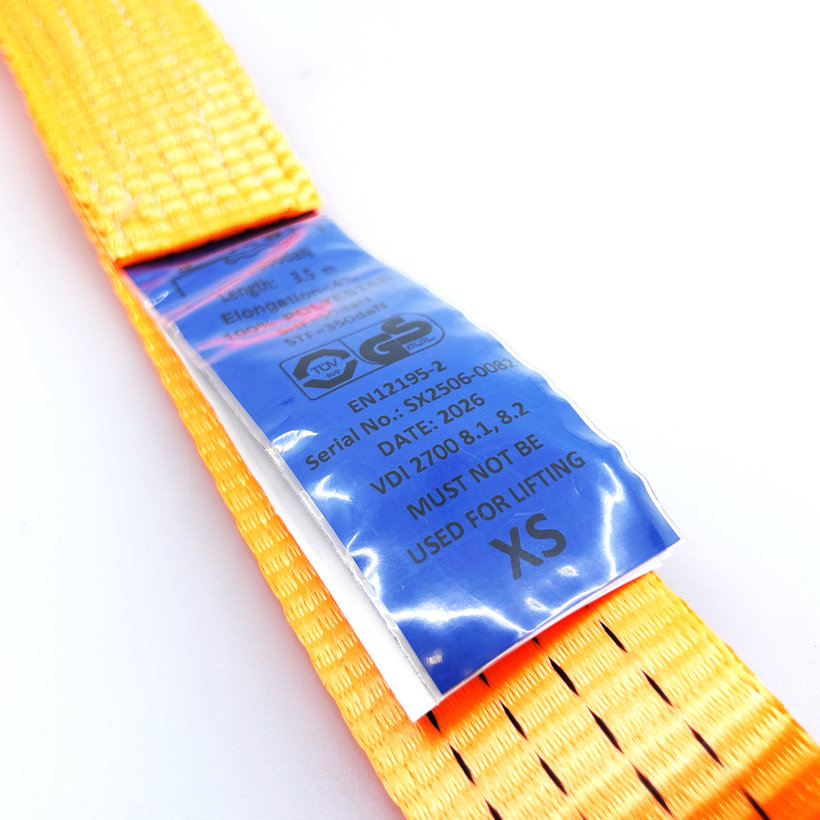 Gurtňa na odťahovku s návlekom 4T - 3,5m + 3 otočné háky