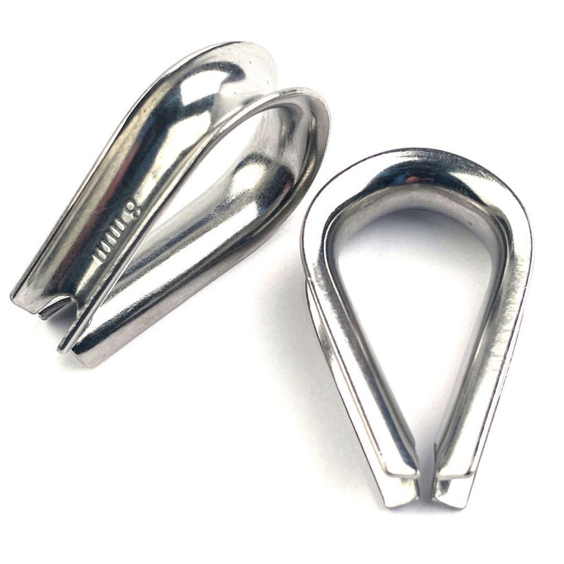 Lanová očnica nerezová AISI316 A4 8 mm