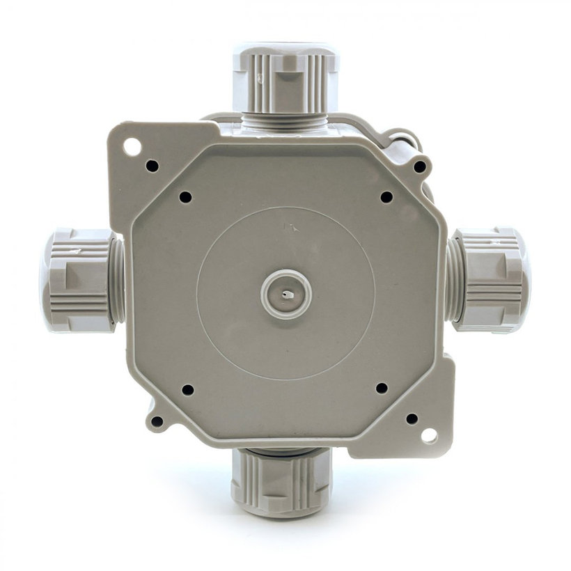 Krabica rozvodná 6455-11P/2 sivá 122x122x44,6mm